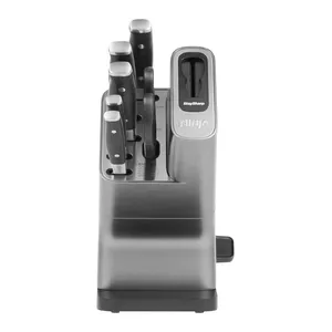 Ninja Foodi StaySharp Slot Knife Block Stainless Steel Black and Silver