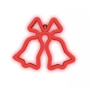 Forever Light Neon LED CHRISTMAS BELLS red FLNE17 Light decoration figure LED Plastic Battery USB