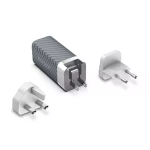 Energizer mobile device charger A65MU 65W AC indoor universal, grey