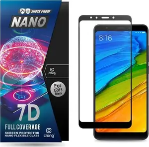Screen protector Crong 7D Nano Flexible Glass for Xiaomi Redmi 5, hybrid 9H full-screen coverage