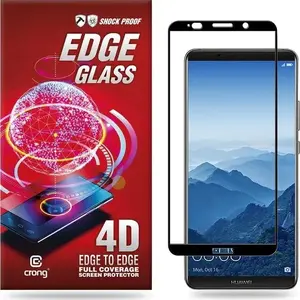 Закалённое стекло Crong Edge Glass 4D Full Glue для Huawei Mate 10 (покрытие на весь экран)