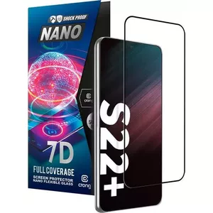 Screen protector Crong 7D Nano Flexible Glass for Samsung Galaxy S22+ full-screen hybrid 9H