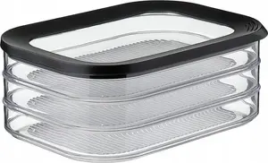 Контейнер для хранения еды Mepal Modula 550/3 106938040400 черный — модульный складной контейнер