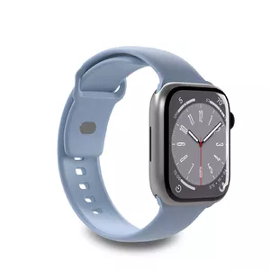 Ремешок PURO для Apple Watch, модель PUICNAW44LBLUE, силикон, синий, совместим с 44 мм