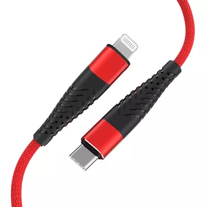 Кабель Fusion Fishbone USB-C to Lightning 30 Вт | 3 А | 1,5 м красный