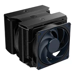 Air cooler Cooler Master MasterAir MA824 Stealth Black — 8 heat pipes, dual 135/120 mm PWM fans, 1550–1950 RPM, for LGA115x/1200/1700 & AM4/AM5