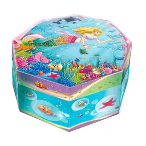 Pulio music box Octagonal Mermaid model 170133MD, decorative musical toy for nursery