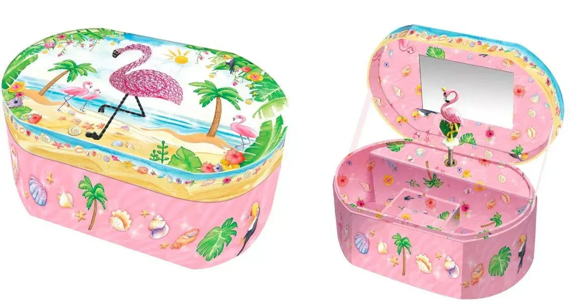 Pulio Pecoware Oval mūzikas kastīte - Flamingo Photo 3