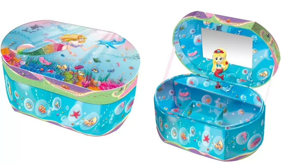 Pulio Music Box Pecoware Oval Mermaid 170160MD Photo 2