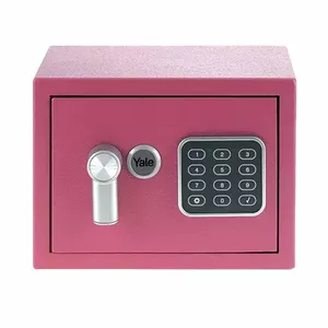 Напольный сейф Yale YSV/170/DB2/P — сталь розовый, кодовый замок, 3.8 л, 230×170×170 мм