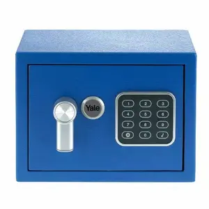 Напольный сейф Yale YSV/170/DB2/B стальной синий, кодовый замок, 3.8 л, крепление к полу/стене