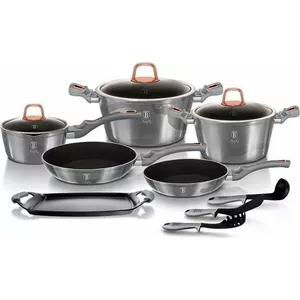 Cookware set berlinger haus BH/6021 Moonlight Edition — 12-piece plus 2 accessories