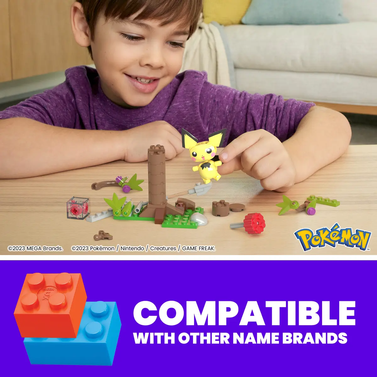 Mega Bloks Pokémon Pichu's Forest Forage Construction Set Photo 7