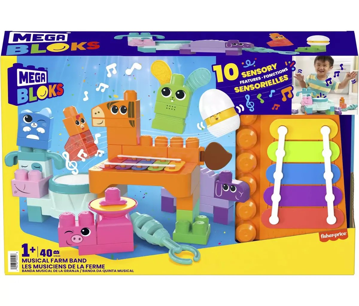 Конструктор MEGA BLOKS Музыкальная ферма Бэнд Photo 2