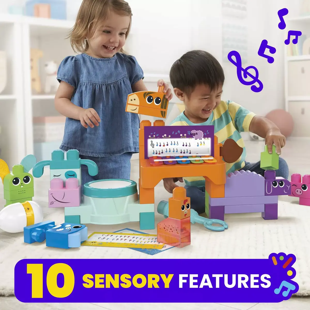 Конструктор MEGA BLOKS Музыкальная ферма Бэнд Photo 3