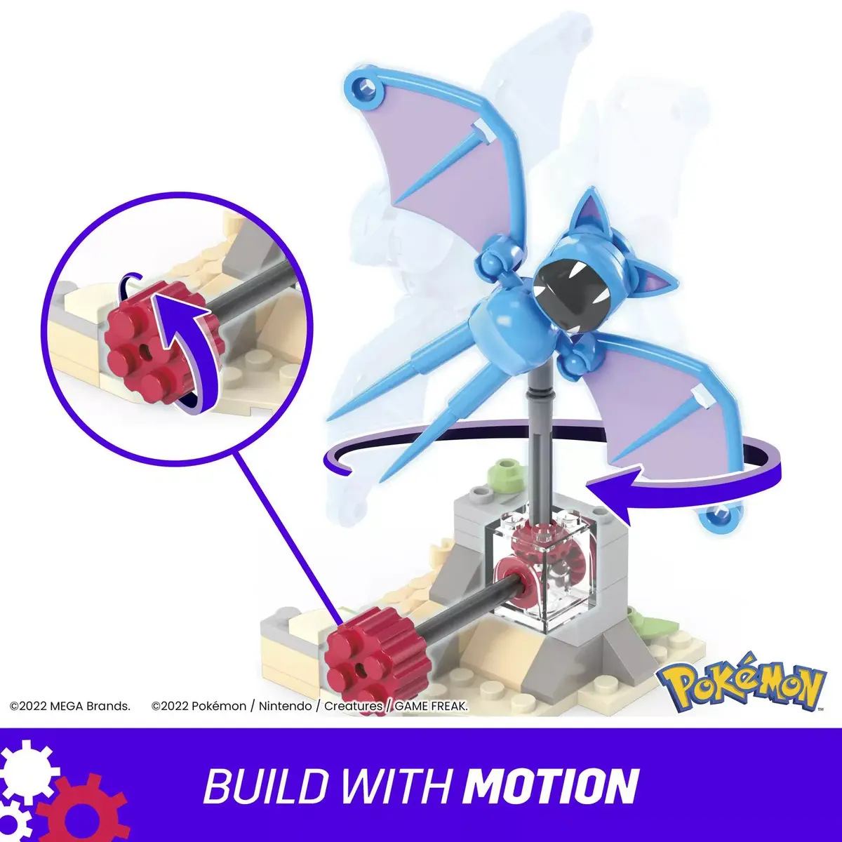 Mega Bloks MEGA Pokémon Zubat's Midnight Flight набор Photo 7