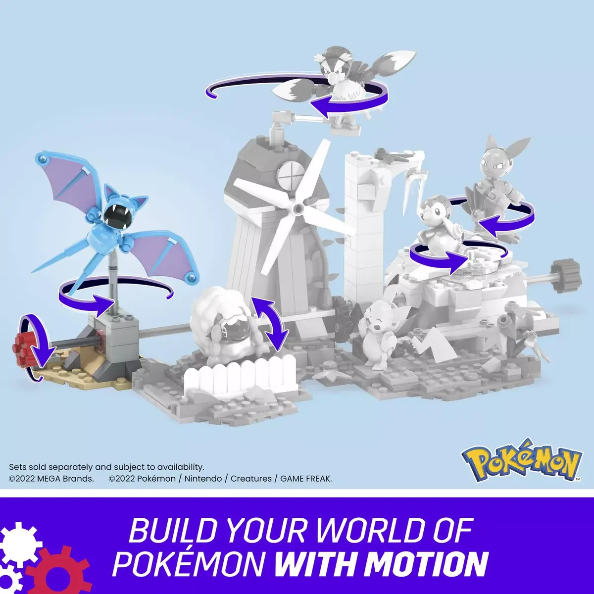 Mega Bloks MEGA Pokémon Zubat's Midnight Flight набор Photo 8