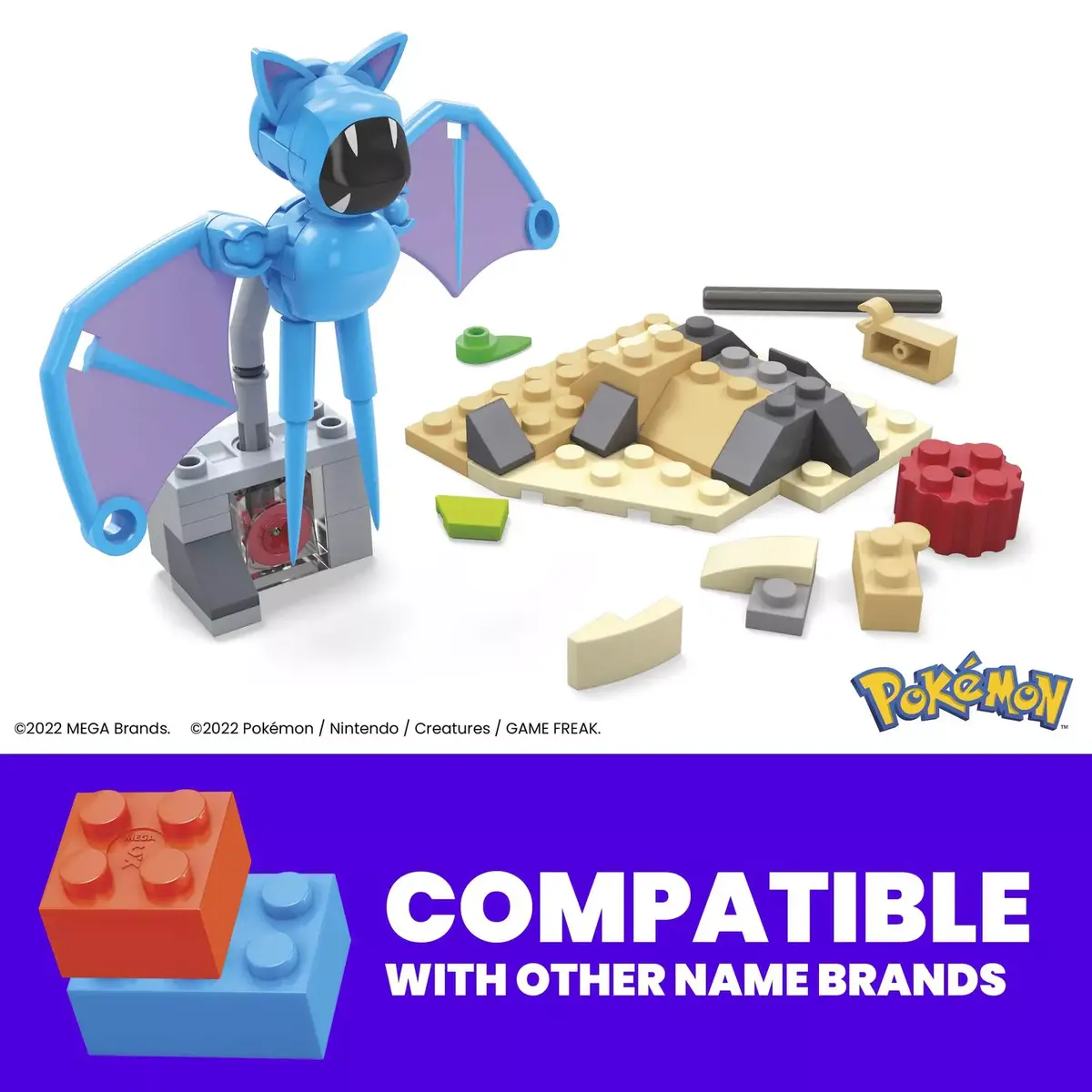 Mega Bloks MEGA Pokémon Zubat's Midnight Flight набор Photo 9