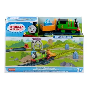 Motoru dzelzceļa komplekts Fisher-Price Thomas & Friends — lokomotīve un Percy