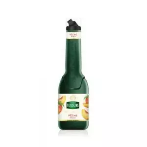 Syrup Teisseire Peach 1 L bottle, concentrated fruit syrup for drinks and desserts