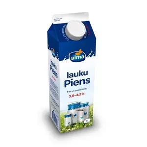 *Piens ALMA lauku, 3,8%-4,2%, 1l