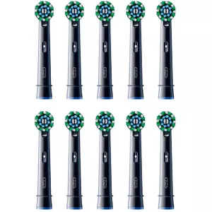 Replacement toothbrush heads BRAUN Oral-B Pro CrossAction pack of 10 — black