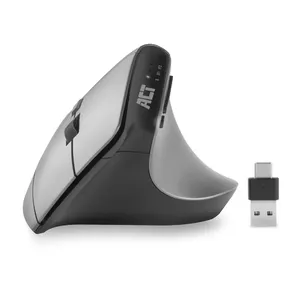 Pele ACT Wireless Ergonomic Mouse Bluetooth USB-C USB-A