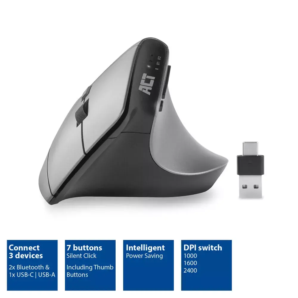 Мышь ACT Wireless Ergonomic Mouse Photo 2