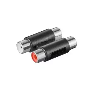 RCA Female–Female Adapter PREMIUMCORD kjr-26 — 2× RCA (Cinch) coupler