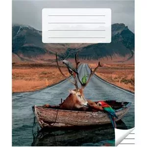 Notebook Victor Stationery OU 100-10451 — 200 x 165 mm ruled exercise book, 36 sheets