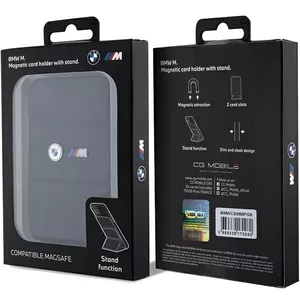 Wallet BMW MagSafe M Edition Collection — BMWCSMMPGK black, leather-compatible card wallet