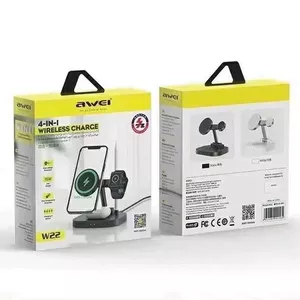 Wireless induction charger Awei W27 15W Fast Charging USB-C for Qi‑compatible devices
