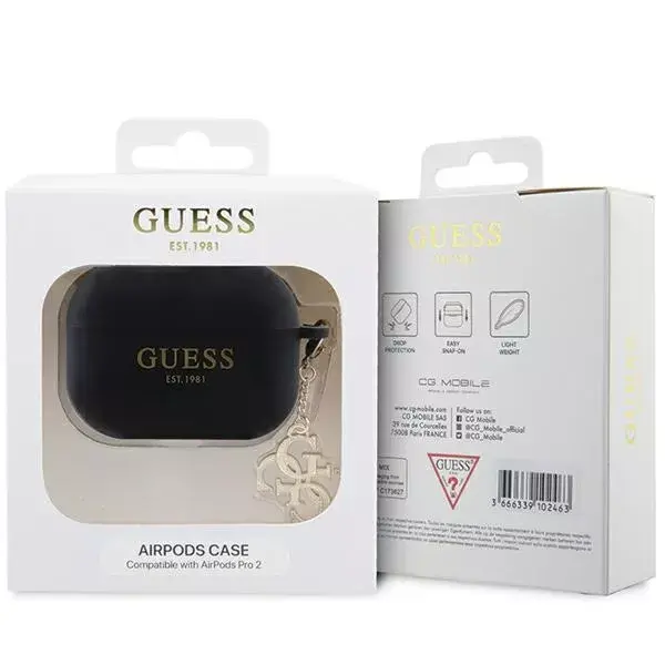 GUESS AirPods Pro 2 silikona vāciņš GUAP2LECG4K Photo 2
