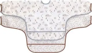 Sleeved bib Lässig Tiny Farmer Polyester Blue 2 pcs