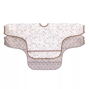 Sleeved bib Lässig Tiny Farmer Polyester Purple 6 months