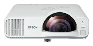 Epson EB-L210SW Short Throw Laser Projector 3LCD WXGA 1280x800 4000 ANSI Lumens Wi-Fi Built-in Speaker