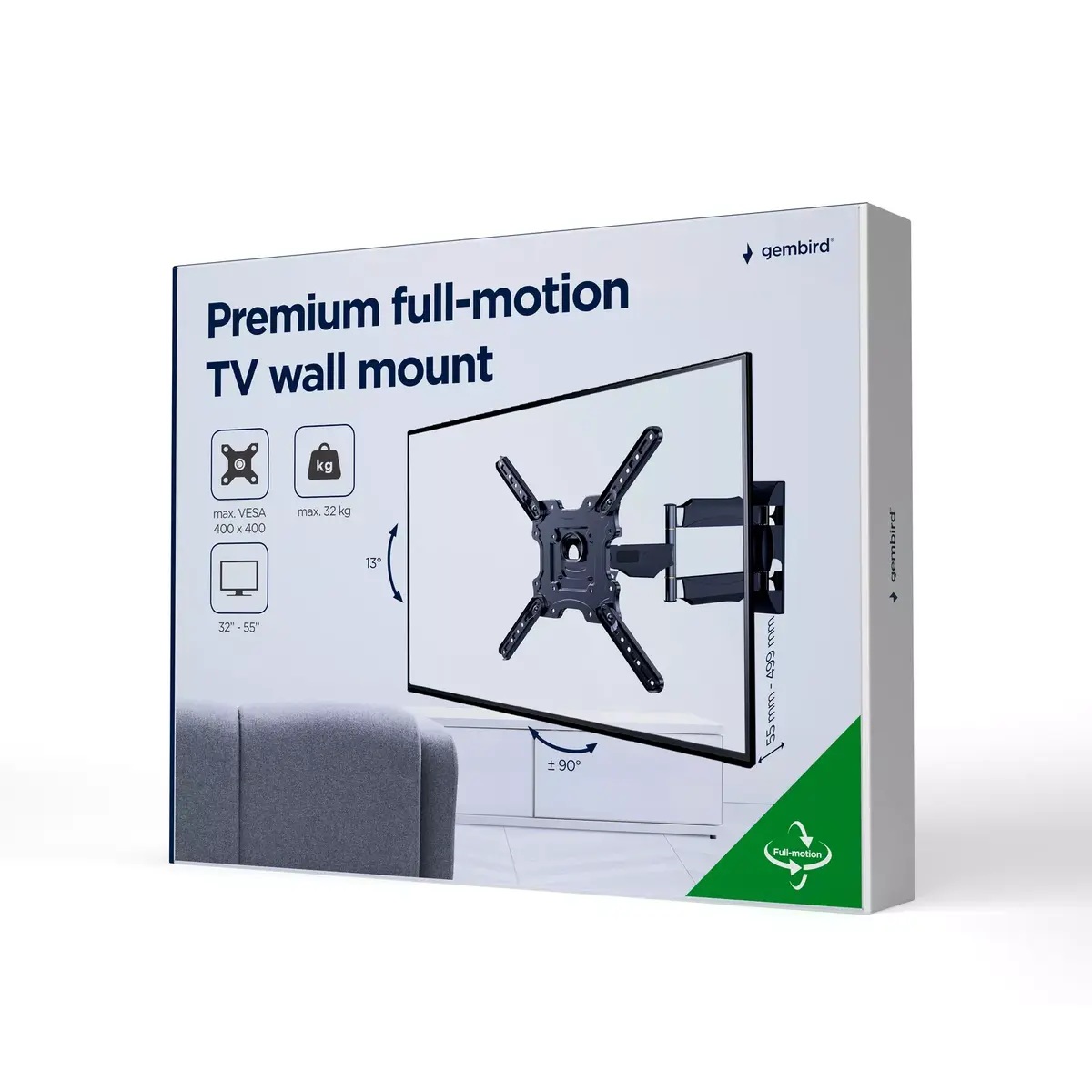 TV stiprinājums Gembird WM-55ST-01 32–55" Photo 8