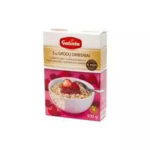 Cereal Galinta five-grain flakes 500 g, Galinta, 500g pack
