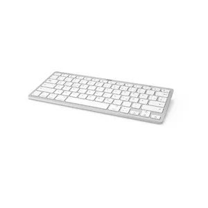 Hama KEY4ALL X510 tastatūra Bluetooth sistēma QWERTZ Vācu Sudrabs, Balts