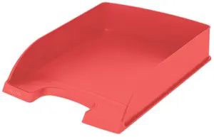 Leitz Recycle Letter Tray A4 Red Plastic Blue Angel certified