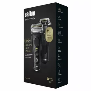 Фольцевый электробритва BRAUN Series 9 Pro+ 9510s — 5 блоков, влажная/сухая, Li‑Ion, 60 мин работы, чёрный