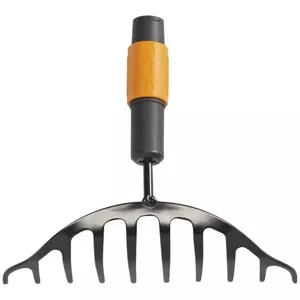 Грабли садовые Fiskars QuikFit черная сталь