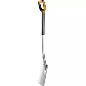 Trenching shovel Fiskars 1003681 — Plastic and steel construction, 1200 mm, black/orange
