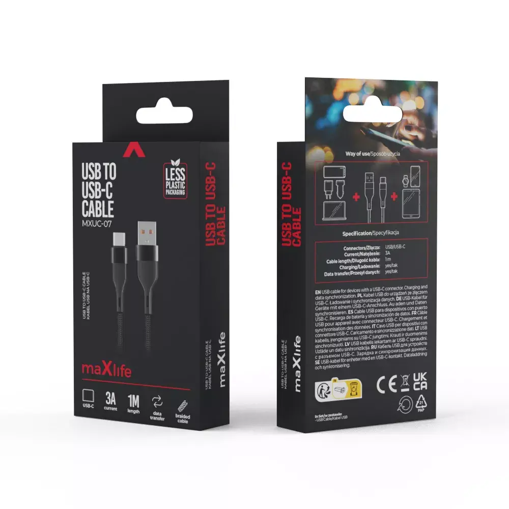 Кабель USB maxlife MXUC-07 1 м 3A Photo 6