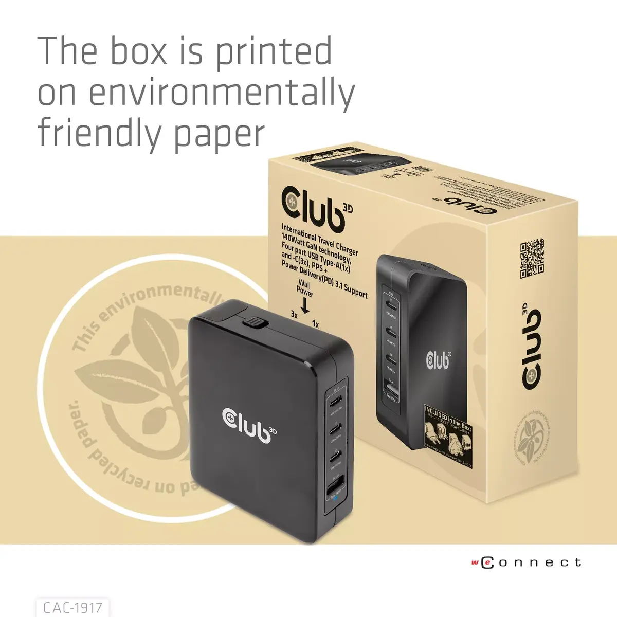 CLUB3D International Travel Charger 140W Photo 10
