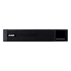 Nepārtraukta barošanas ierīce EVER POWERLINE RT PRO 2kVA (2kW) Tiešā dubultā pārveide, 9x C13, LCD, Rēķa/torņa formfaktors, VRLA