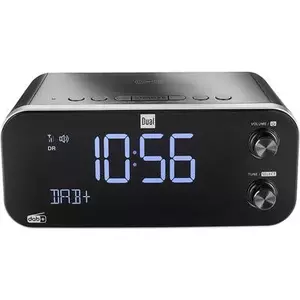 Dual DAB CR 30 Black Bird DAB+ Radio Alarm Clock FM, USB Battery Charging Function Black (76012)