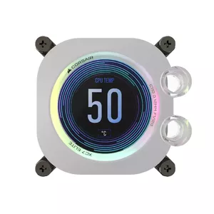 Water block Corsair iCUE XC7 RGB ELITE LCD Metal Nylon White 505g