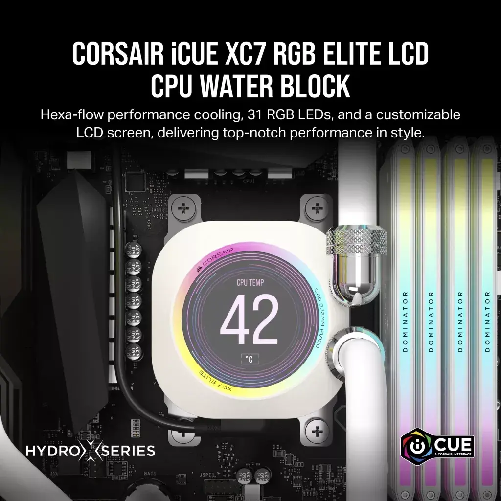 Water block Corsair iCUE XC7 RGB ELITE LCD Photo 6