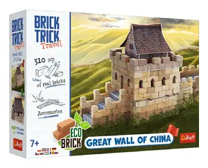 Konstruktorrotaļlieta Trefl Brick Trick Travel Ķīnas lielais mūris ar 310 detaļām bērniem no 7 gadu vecuma